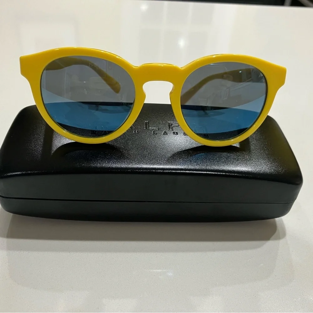 Polo by Ralph Lauren Yellow and Blue Women's Sunglasses
